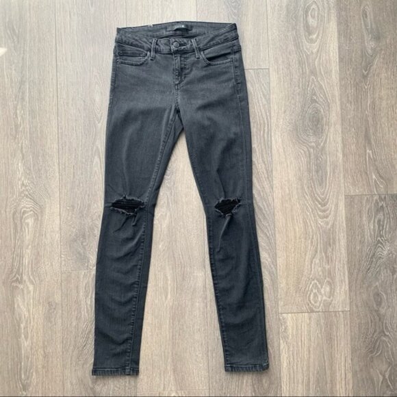 Joe's Jeans Women’s Skinny Jeans Brie Flawless Vixen Black Distressed Denim 25 - Picture 5 of 15